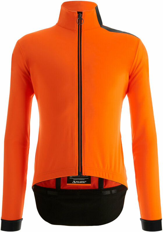 Casaco de ciclismo, colete Santini Vega Multi Jacket Arancio Fluo S Casaco