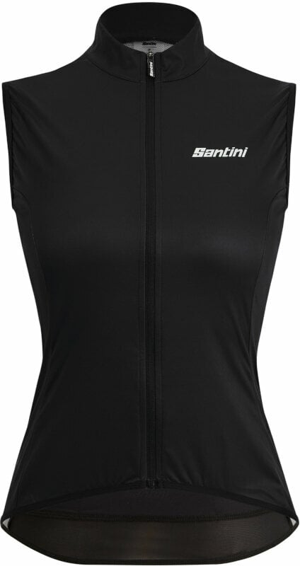 Giacca da ciclismo, gilet Santini Nebula Woman Wind Vest Nero 2XL Veste