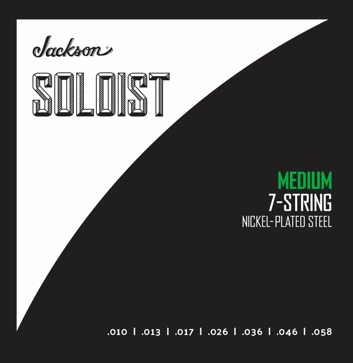 Struny do gitary elektrycznej Jackson Soloist-7 Strings Medium 10-58