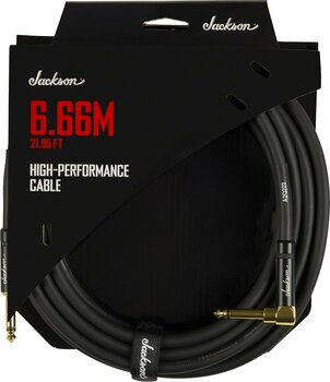 Kabel instrumentalny Jackson High Performance Cable Czarny 6,66 m Prosty - Kątowy - 1