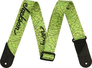 Kytarový pás Jackson Cracked Mirror Strap Kytarový pás Green