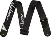 Jackson White Logo Strap Black Textilgurte für Gitarren