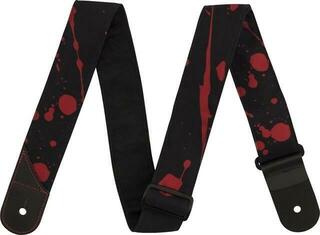 Kytarový pás Jackson Splatter Strap Kytarový pás Black/Red