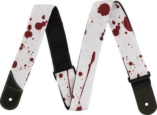 Kytarový pás Jackson Splatter Strap Kytarový pás White/Red