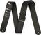 Leather guitar strap Jackson Shark Fin Leather Leather guitar strap Black and White