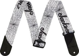 Textile guitar strap Jackson Cracked Mirror Strap White Textile guitar strap