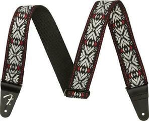 Gitarrband i textil Fender Pasadena Woven Strap Gitarrband i textil Red Snowflake