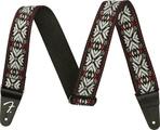 Fender Pasadena Woven Strap Red Snowflake Tekstilni remen za gitaru