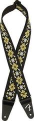 Gitarrband i textil Fender Pasadena Woven Strap Yellow Clover Gitarrband i textil