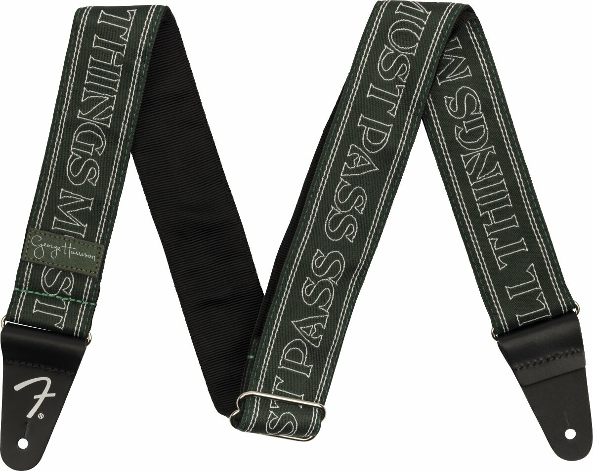Kytarový pás Fender George Harrison All Things Must Pass Logo Strap Green