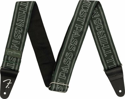 Textile guitar strap Fender George Harrison All Things Must Pass Logo Strap Green - 1