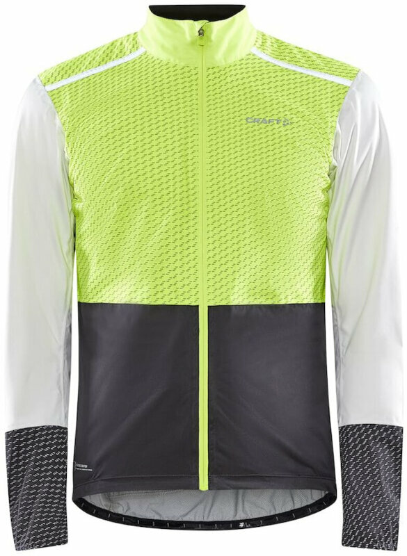 Biciklistička jakna, prsluk Craft ADV Bike Hydro Lumen Jacket M Flumino/Ash White S Jakna
