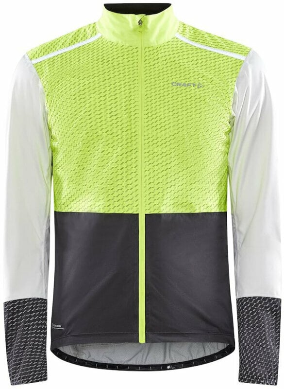 Biciklistička jakna, prsluk Craft ADV Bike Hydro Lumen Jacket M Flumino/Ash White L Jakna