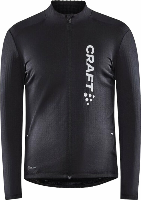 Cycling jersey Craft Core Bike SubZ LS Jersey M Jersey Black/Silver S
