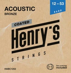 Žice za akustičnu gitaru Henry's Coated 80/20 Bronze 12-53 Žice za akustičnu gitaru