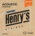 Struny do gitary akustycznej Henry's Coated Phosphor 10-47