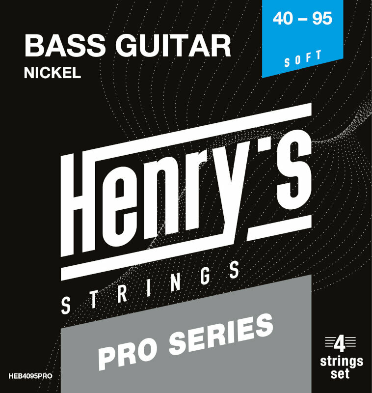 Corzi pentru chitare bas Henry's PRO Nickel 40-95