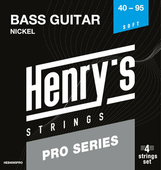 Corzi pentru chitare bas Henry's PRO Nickel 40-95 - 1