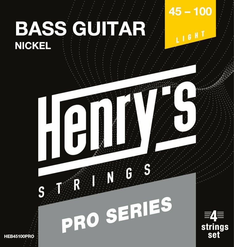 Cuerdas de bajo Henry's PRO Nickel 45-100 Cuerdas de bajo