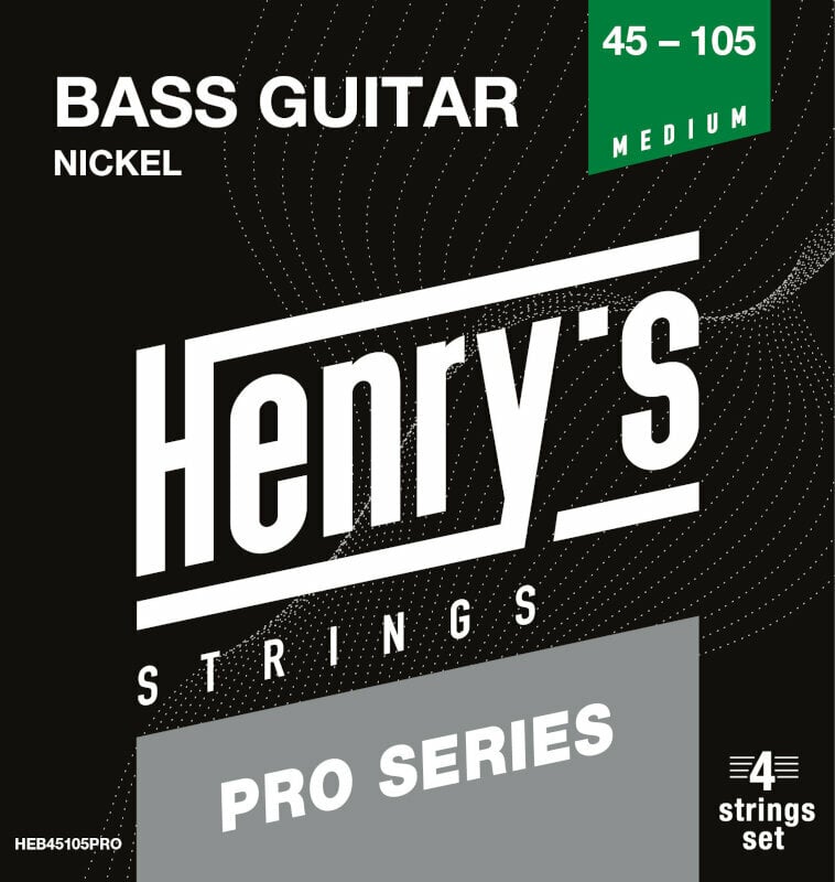 Struny pro baskytaru Henry's PRO Nickel 45-105