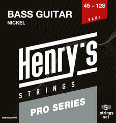 Струни за 5-струнна бас китара Henry's PRO Nickel 45-128 Струни за 5-струнна бас китара