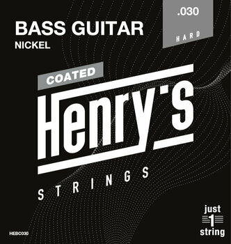 Single Bass String Henry's Coated Nickel 030 Single Bass String - 1