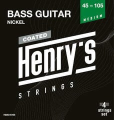 Struny do gitary basowej Henry's Coated Nickel 45-105 Struny do gitary basowej