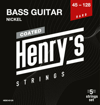 Struny do gitary basowej Henry's Coated Nickel 45-128 - 1