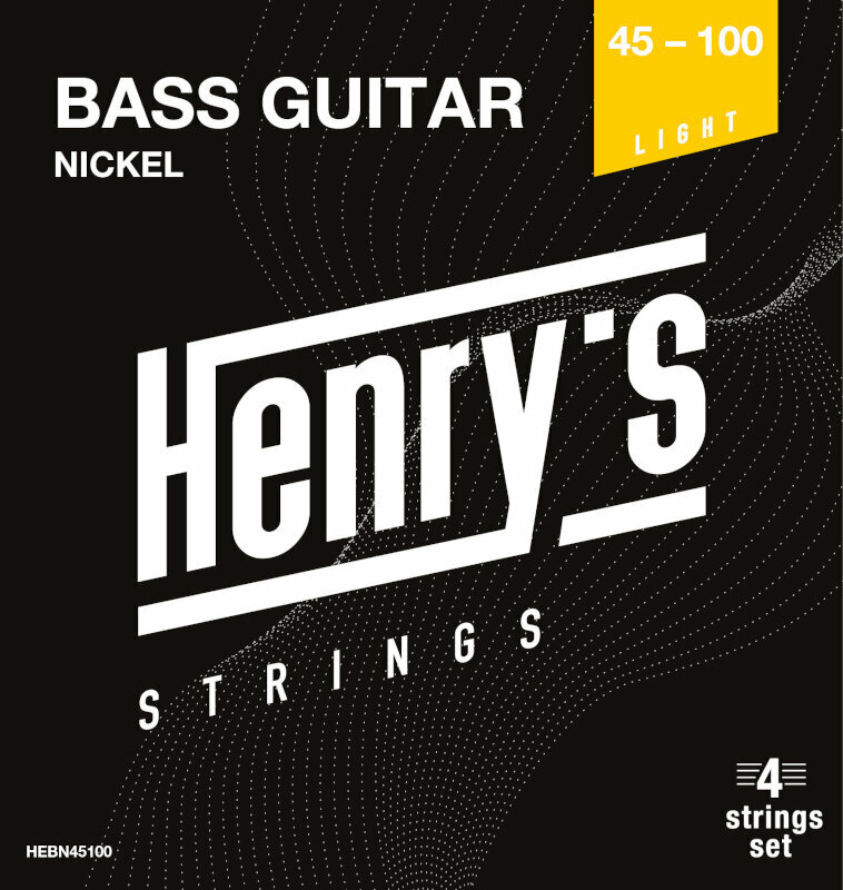 Χορδές για Μπάσο Κιθάρα Henry's Nickel 45-100