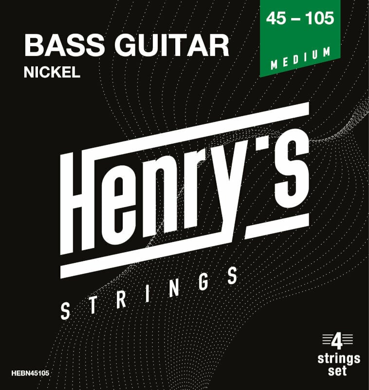 Χορδές για Μπάσο Κιθάρα Henry's Nickel 45-105