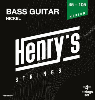 Strune za bas kitaro Henry's Nickel 45-105 - 1