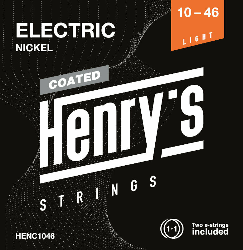Struny pro elektrickou kytaru Henry's Coated Nickel 10-46