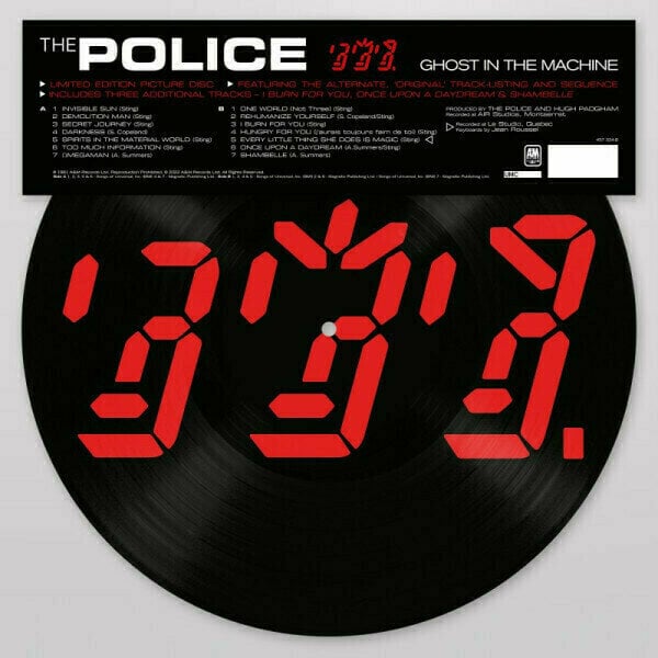 Płyta winylowa The Police - Ghost In The Machine (Limited Edition) (Picture Vinyl) (LP)