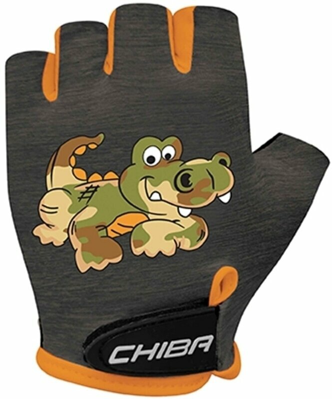 Cyklistické rukavice Chiba Cool Kids Gloves  Crocodile S Cyklistické rukavice