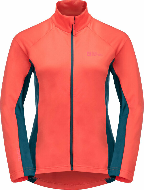 Cycling Jacket, Vest Jack Wolfskin Morobbia FZ W Hot Coral XL Jacket