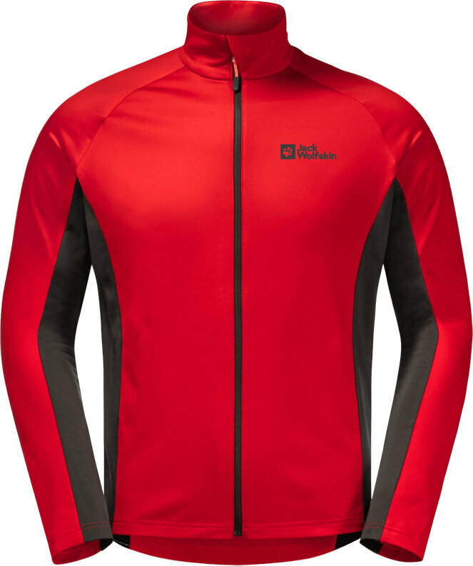 Hættetrøje til udendørs brug Jack Wolfskin Morobbia FZ M Adrenaline Red M Hættetrøje til udendørs brug