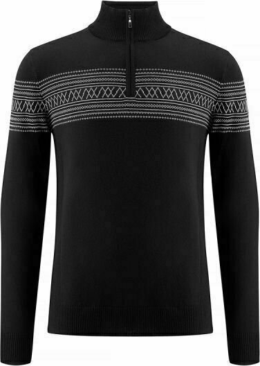 Bluzy i koszulki We Norwegians Signature ZipUp Men Black XL Sweter