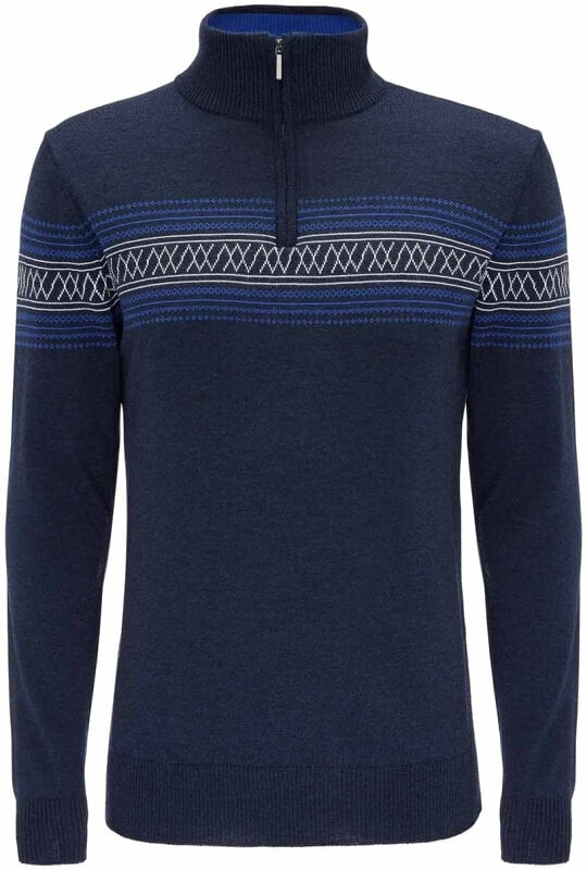 Bluzy i koszulki We Norwegians Signature ZipUp Men Navy Blue XL Sweter