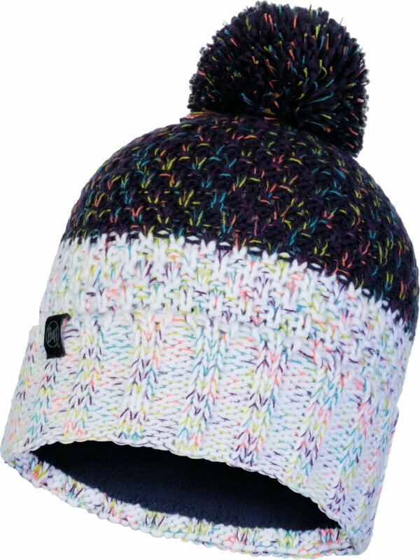 Lyžařská čepice Buff Janna Knitted & Fleece Band Beanie Night Blue UNI Lyžařská čepice