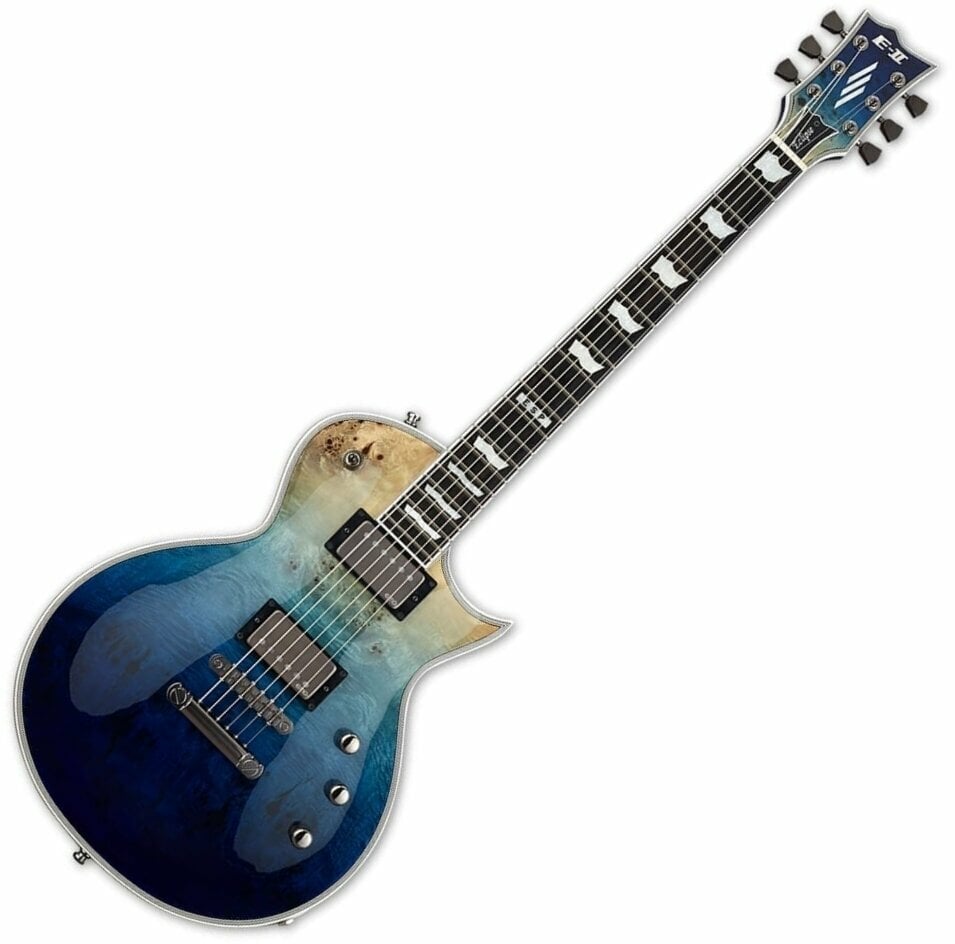 Guitare électrique ESP E-II Eclipse Blue Natural Fade