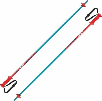 Hiihtosauvat Leki Rider Ski Poles Petrol/Fluorescent Red/Pearlnightblue 95 cm Hiihtosauvat - 1