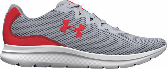 Road running shoes Under Armour UA Charged Impulse 3 Running Shoes Mod Gray/Radio Red 42 Road running shoes - 1