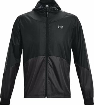 Running jacket Under Armour UA Legacy Windbreaker Jacket Black/Jet Gray XL Running jacket - 1