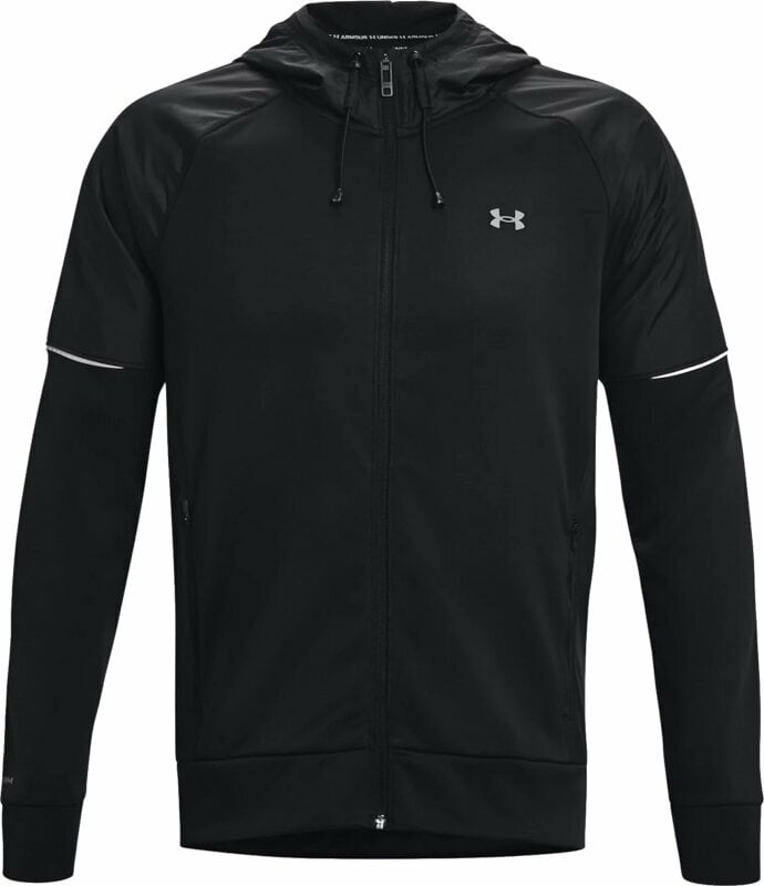Fitness mikina Under Armour Armour Fleece Storm Full-Zip Hoodie Black/Pitch Gray M Fitness mikina