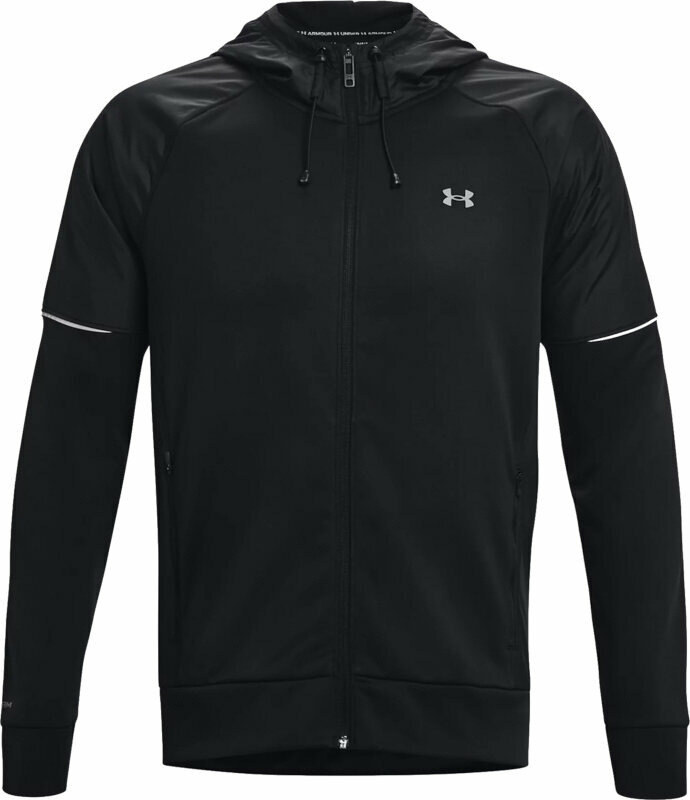 Fitness-sweatshirt Under Armour Armour Fleece Storm Full-Zip Hoodie Black/Pitch Gray L Fitness-sweatshirt