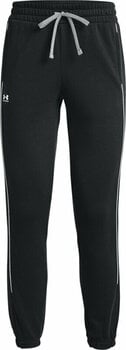 Fitness Trousers Under Armour Women's UA Rival Fleece Pants Black/White XS Fitness Trousers - 1