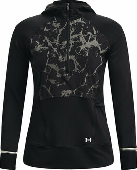 Koszulka do biegania z długim rękawem
 Under Armour Women's UA OutRun The Cold Hooded Half Zip Black/Black/Reflective Koszulka do biegania z długim rękawem - 1