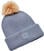Шапка за ски Under Armour Women's ColdGear Infrared Halftime Ribbed Pom Beanie Aurora Purple/Metallic Tin UNI Шапка за ски