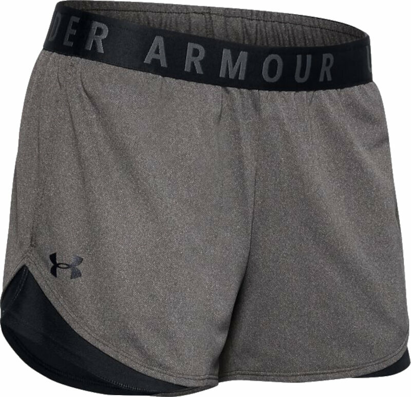 Fitness kalhoty Under Armour Women's UA Play Up Shorts 3.0 Carbon Heather/Black/Black M Fitness kalhoty