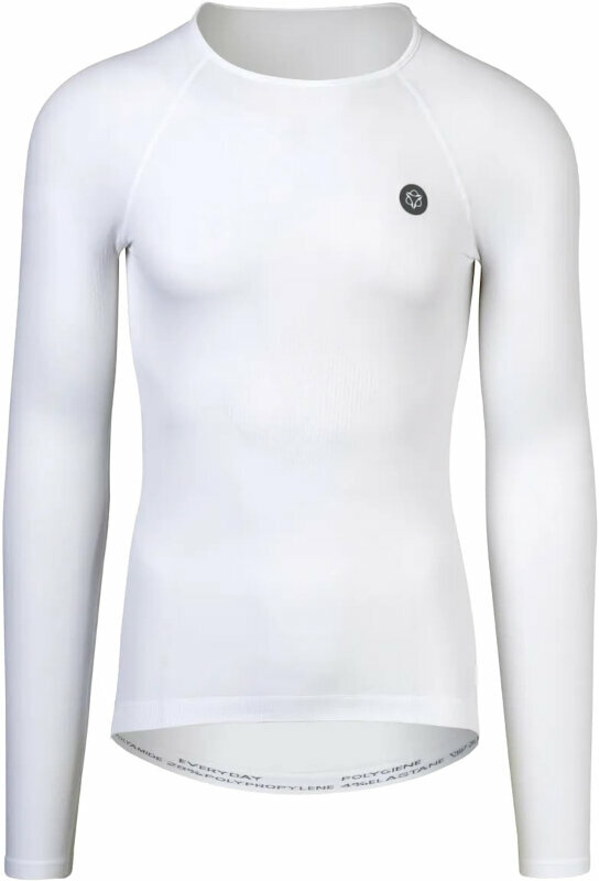 Mez kerékpározáshoz Agu Everyday Base Layer LS Funkcionális fehérnemű White XS